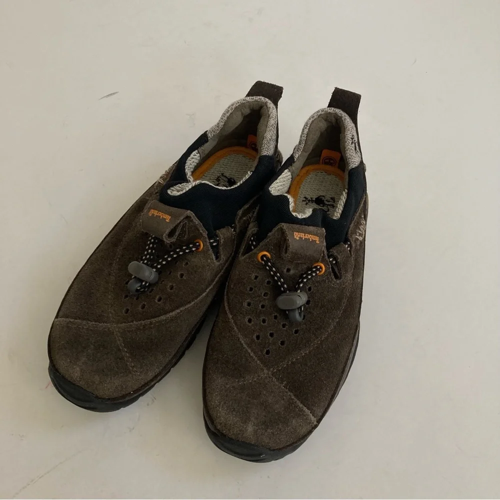 Timberland Boys Slip on Shoes Smartwool Power Lounger Slip-on Brown Suede 13.5